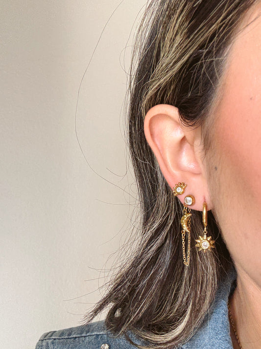 Rose earrings